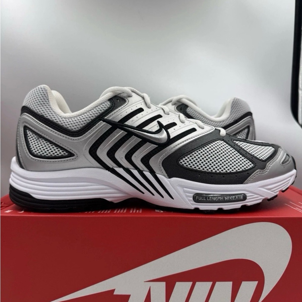 Nike Air Pegasus 2005 (2k5) metallic silver black running shoes